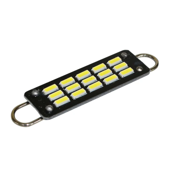 Tipo T a festone LED da 12 V 44 mm con anello per interni auto